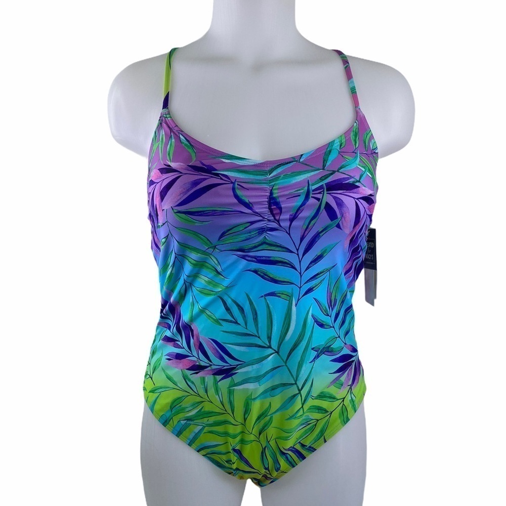 SALT & Cove Colorful Palms One Piece Swimsuit